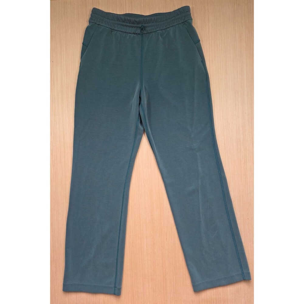 Lululemon Women's 8 Softstreme High Rise Straight Leg Lounge Pants Green W5EGTS